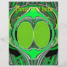 Neon green and grey superfly flyer