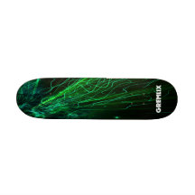 NEON Green Lights Skateboard Deck