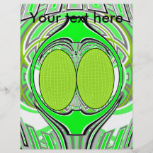 Neon green superfly design custom flyer