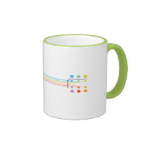 Neon Guitar Coffee Mug