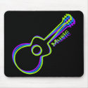 Neon Guitar Mousepad