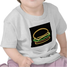 Neon Hamburger Tee Shirts