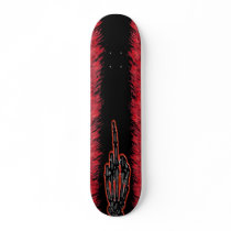 Neon Hand rot Personalisierte Skateboards