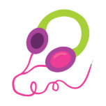 Neon Headphones t-shirts