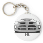 Neon "Hi." Keychains