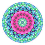 Neon Kaleidoscope Design stickers