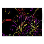 Neon Linear Dance Card