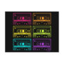 Neon Mix Tapes Postcards