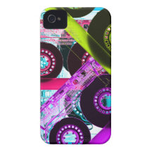 Neon Mixtapes iPhone 4 Case-Mate Cases