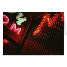 Neon Moods II Greeting Cards