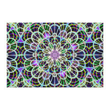 Neon Nights 2 Stretched Canvas Print