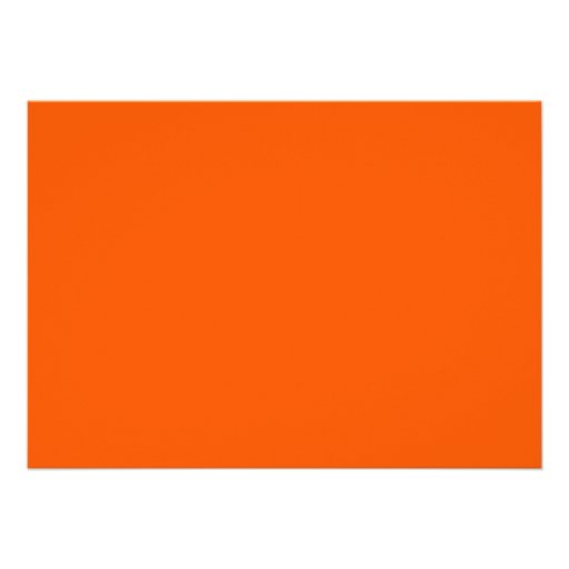 Neon Orange Tangerine Bright Fashion Colour Trend Custom Announcements Zazzle