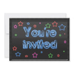 Neon Party Invitation