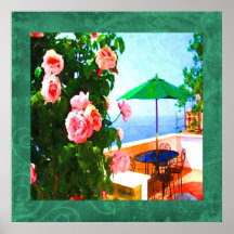 Neon Patio Canvas Print