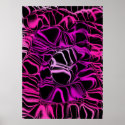 Neon Pink Space posters