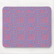Neon Purple and Pink Hearts Pattern