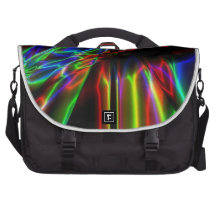 Neon Pyramids Computer Bag