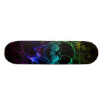 Neon Skull Skateboard Deck