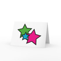 Neon Star greeting card