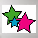 Neon Star Poster posters