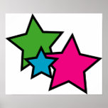 Neon Star Poster