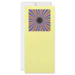 Neon Stripes Sunburst Fractal rack cards