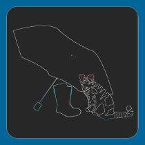 Neon Sweet Kitty Sticker stickers