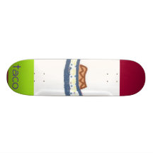 neon taco custom skate board