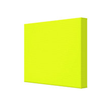 Neon Yellow, High Visibility Gallery Wrapped Canvas