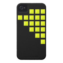 Neon Yellow Pyramid Studs iPhone 4 Cover