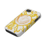 Neon Yellow Sunflower iPhone 4 Case-Mate Tough casemate cases