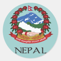 Nepal Coat of Arms Stickers