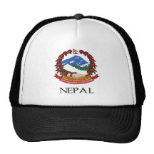Nepal Coat of Arms Trucker Hats