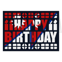 Nepal Flag Birthday Card