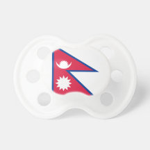 Nepal Flag Booginhead Pacifier