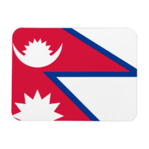 Nepal Flag Flexible Magnet