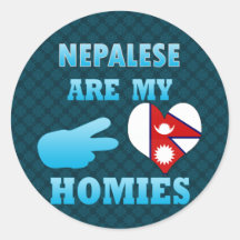 Nepaleses are my Homies Stickers