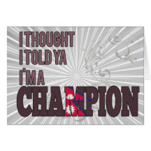 Nepali and a Champion Greeting Card