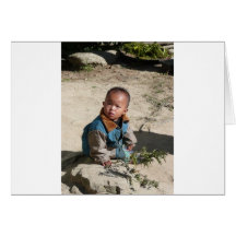 Nepali boy greeting cards