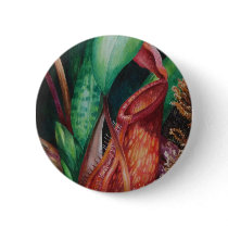 Nepenthes Of Borneo Watercolor Art Button
