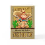 Nephew Cowboy Birthday Card - Rootin' Tootin' Birt