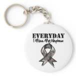 Nephew - Everyday I Miss My Hero Military keychains