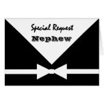 NEPHEW - Special Request - Be My Page Boy Greeting Card