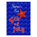 Nephew's First 4th of July Cards