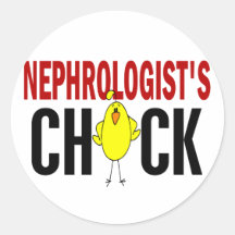 NEPHROLOGIST’S CHICK ROUND STICKER