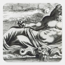 Neptune, c.1653 square sticker