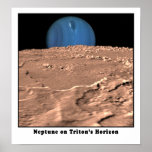 Neptune on Triton's Horizon posters