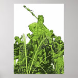 Neptunes Fountain, Alexanderplatz, Berlin,Green(1) Posters