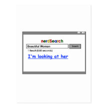 Nerd Search for Men Post Card