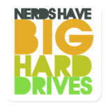 Nerds have big hard drives stickers